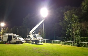 Réglage des projecteurs du stade Thierry Doret.(Mardi 20 Septembre 2022).