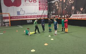 Entraînement à Foot'Max...