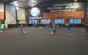 Entraînement à Foot'Max...